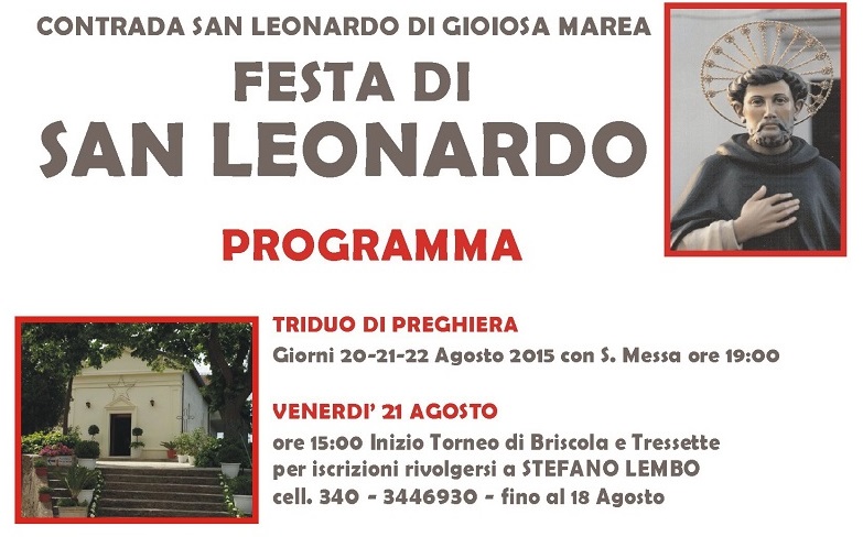 Manifesto festa di San Leonardo2