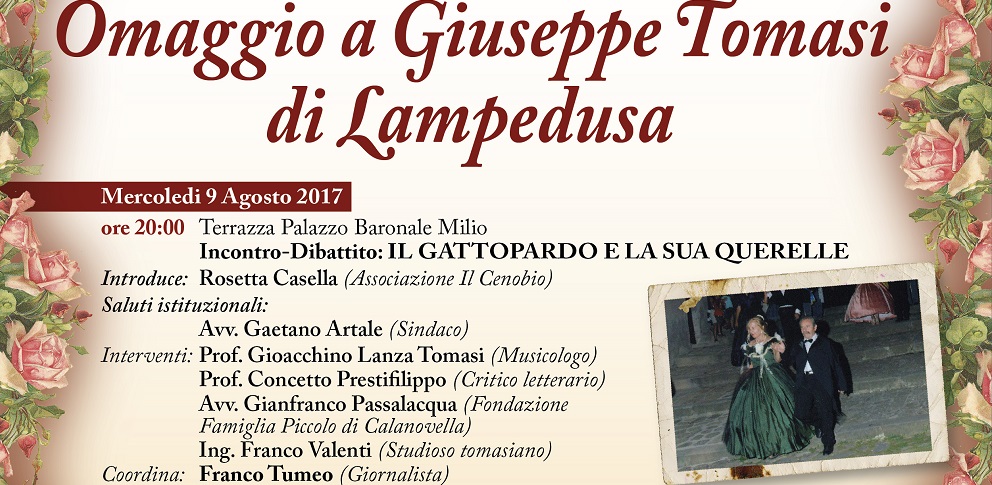Ficarra 9 E 10 Agosto Due Giorni Dedicati A Giuseppe Tomasi Di Lampedusa Gioiosatoday Notizie