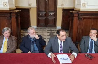 Conferenza Villaggio Le Rocce da sin. Sergio Spadaro, Francesco Roccaforte, Francesco Calanna, Massimo Minutoli