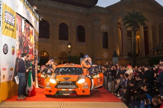Simone Campedelli, Pietro Elia Ometto (Ford Fiesta R5 #2, Orange1 Racing)