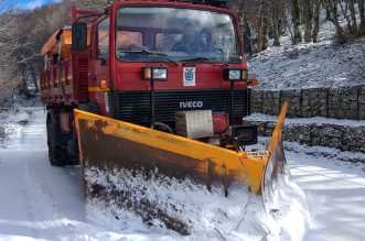 Spazzamento neve sulla strada provinciale di Caronia-Capizzi