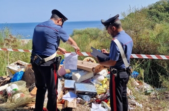 La discarica abusiva sequestrata dai Carabinieri